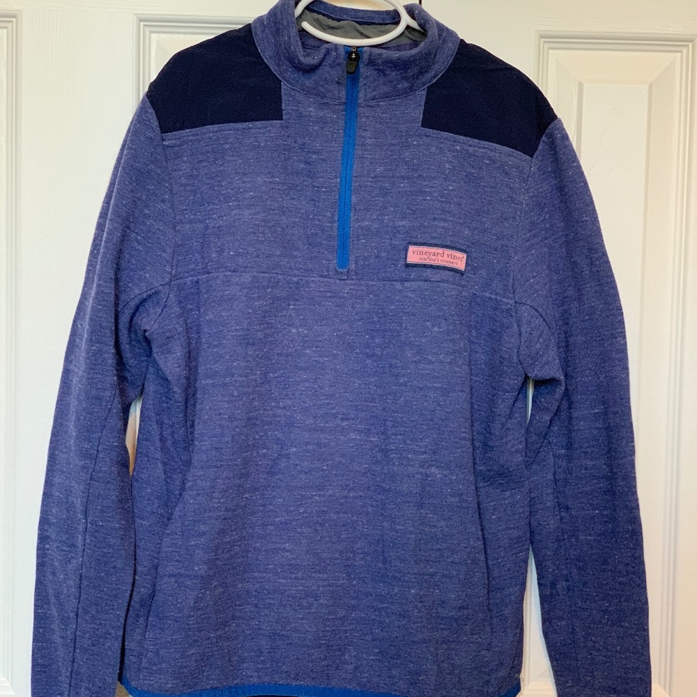 Vineyard Vines Boys Saltwater Fleece Shep Shirt Sz Large